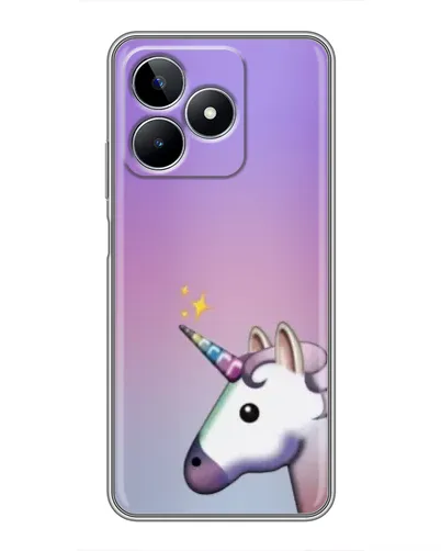 Чехол для Realme C53 с картинкой «Единорог градиент»