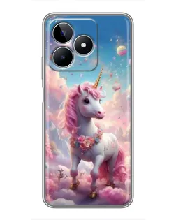 Чехол для Realme C53 с картинкой «Единорог среди облаков» Чехол для Realme C53 с картинкой «Единорог среди облаков»