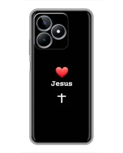 Чехол для Realme C53 с картинкой «Сердце - Jesus» Чехол для Realme C53 с картинкой «Сердце - Jesus»