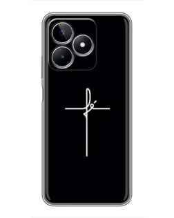Чехол для Realme C53 с картинкой «Тонкий крест» Чехол для Realme C53 с картинкой «Тонкий крест»