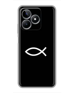 Чехол для Realme C53 с картинкой «Символ рыбы Jesus» Чехол для Realme C53 с картинкой «Символ рыбы Jesus»