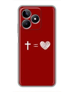 Чехол для Realme C53 с картинкой «Уравнение любви» Чехол для Realme C53 с картинкой «Уравнение любви»