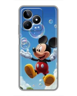 Чехол для Realme C53 с картинкой «Mickey и мыльные пузыри» Чехол для Realme C53 с картинкой «Mickey и мыльные пузыри»