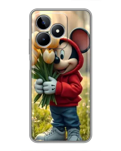 Чехол для Realme C53 с картинкой «Микки с тюльпанами» Чехол для Realme C53 с картинкой «Микки с тюльпанами»