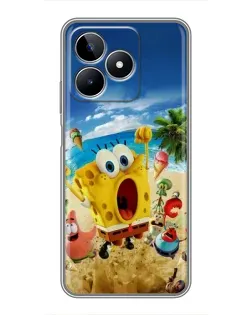 Чехол для Realme C53 с картинкой «Развлечения на пляже»