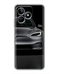 Чехол для Realme C53 с картинкой «Tesla Model S Look»