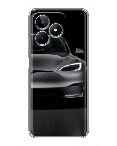 Чехол для Realme C53 с картинкой «Tesla Model S Look»