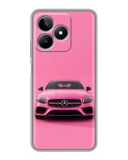 Чехол для Realme C53 с картинкой «Розовый Mercedes AMG» Чехол для Realme C53 с картинкой «Розовый Mercedes AMG»