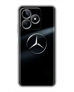 Чехол для Realme C53 с картинкой «Mercedes на металле» Чехол для Realme C53 с картинкой «Mercedes на металле»