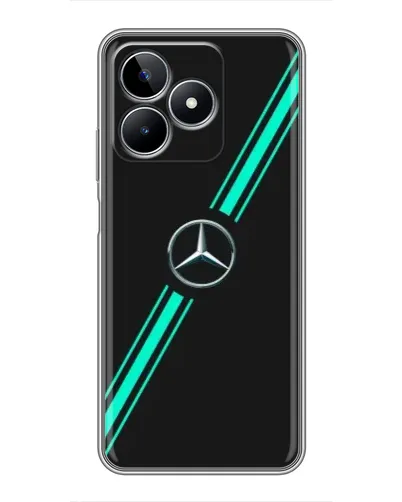 Чехол для Realme C53 с картинкой «Спортивные линии Mercedes» Чехол для Realme C53 с картинкой «Спортивные линии Mercedes»