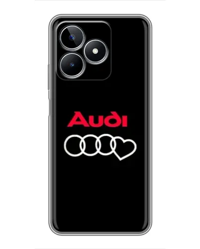 Чехол для Realme C53 с картинкой «Логотип Audi Heart»