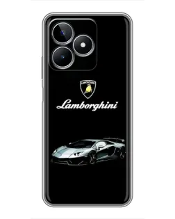 Чехол для Realme C53 с картинкой «Логотип Lamborghini классика»