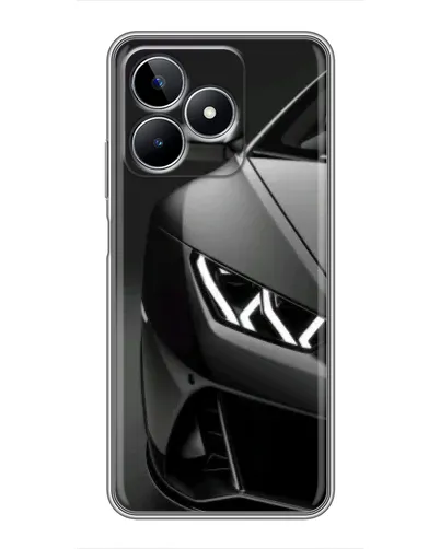 Чехол для Realme C53 с картинкой «Lamborghini фары детализация»