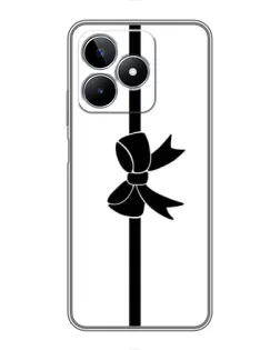 Чехол для Realme C53 с картинкой «Вертикальный бант»