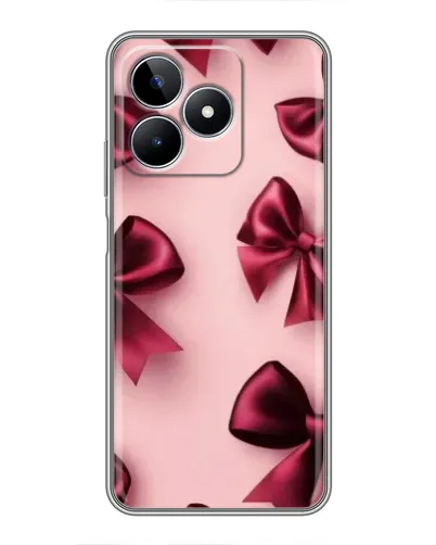 Чехол для Realme C53 с картинкой «Бордовый атлас»