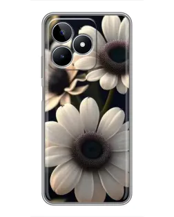 Чехол для Realme C53 с картинкой «Белые маргаритки макро» Чехол для Realme C53 с картинкой «Белые маргаритки макро»