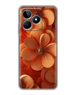 Чехол для Realme C53 с картинкой «Оранжевый макро цветок» Чехол для Realme C53 с картинкой «Оранжевый макро цветок»