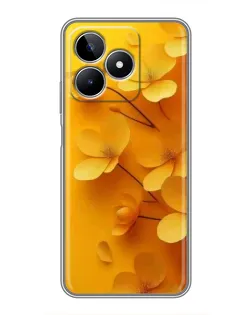 Чехол для Realme C53 с картинкой «Золотые лепестки» Чехол для Realme C53 с картинкой «Золотые лепестки»
