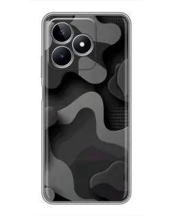 Чехол для Realme C53 с картинкой «Темный абстрактный камуфляж» Чехол для Realme C53 с картинкой «Темный абстрактный камуфляж»