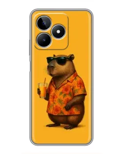 Чехол для Realme C53 с картинкой «Капибара на отдыхе» Чехол для Realme C53 с картинкой «Капибара на отдыхе»