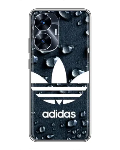 Чехол для Realme C55 с картинкой «Adidas Trefoil Blue» Чехол для Realme C55 с картинкой «Adidas Trefoil Blue»