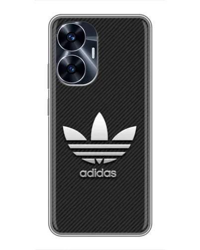 Чехол для Realme C55 с картинкой «Adidas Карбоновая текстура» Чехол для Realme C55 с картинкой «Adidas Карбоновая текстура»