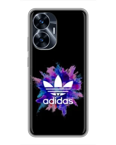 Чехол для Realme C55 с картинкой «Взрыв красок Adidas» Чехол для Realme C55 с картинкой «Взрыв красок Adidas»