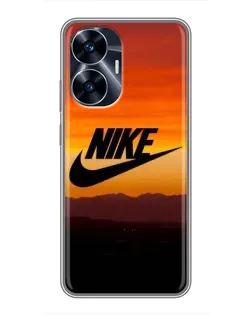 Чехол для Realme C55 с картинкой «Nike — вечерний горизонт» Чехол для Realme C55 с картинкой «Nike — вечерний горизонт»