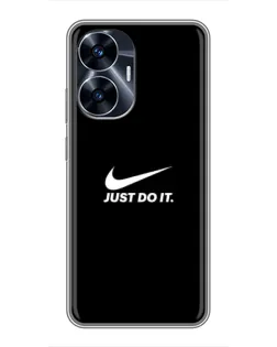 Чехол для Realme C55 с картинкой «Минимализм от Nike» Чехол для Realme C55 с картинкой «Минимализм от Nike»