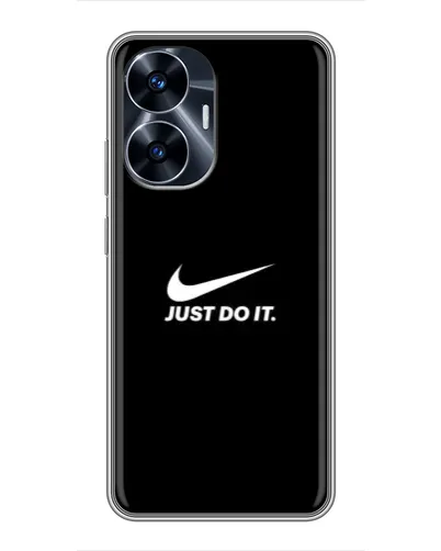 Чехол для Realme C55 с картинкой «Минимализм от Nike» Чехол для Realme C55 с картинкой «Минимализм от Nike»