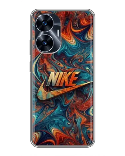Чехол для Realme C55 с картинкой «Nike в абстракции» Чехол для Realme C55 с картинкой «Nike в абстракции»