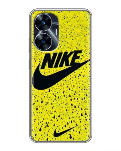 Чехол для Realme C55 с картинкой «Желтый текстурный Nike» Чехол для Realme C55 с картинкой «Желтый текстурный Nike»