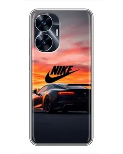 Чехол для Realme C55 с картинкой «Nike и суперкар» Чехол для Realme C55 с картинкой «Nike и суперкар»
