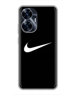 Чехол для Realme C55 с картинкой «Минималистический Найк» Чехол для Realme C55 с картинкой «Минималистический Найк»