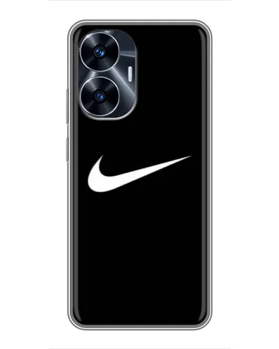 Чехол для Realme C55 с картинкой «Минималистический Найк» Чехол для Realme C55 с картинкой «Минималистический Найк»