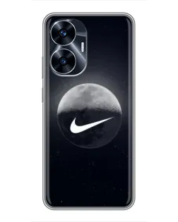 Чехол для Realme C55 с картинкой «Nike в стиле граффити» Чехол для Realme C55 с картинкой «Nike в стиле граффити»