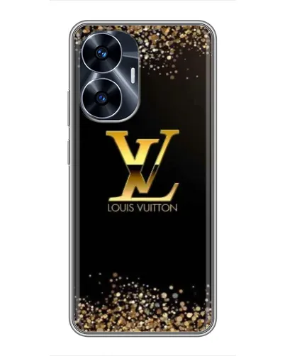 Чехол для Realme C55 с картинкой «LV — золотые искры» Чехол для Realme C55 с картинкой «LV — золотые искры»