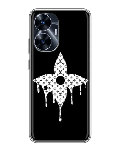 Чехол для Realme C55 с картинкой «Цветочная монограмма» Чехол для Realme C55 с картинкой «Цветочная монограмма»
