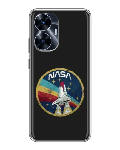 Чехол для Realme C55 с картинкой «NASA — эмблема миссии» Чехол для Realme C55 с картинкой «NASA — эмблема миссии»