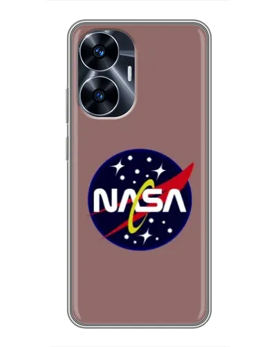 Чехол для Realme C55 с картинкой «NASA — ретро космос» Чехол для Realme C55 с картинкой «NASA — ретро космос»