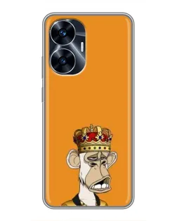 Чехол для Realme C55 с картинкой «Золотая обезьяна Bored Ape»