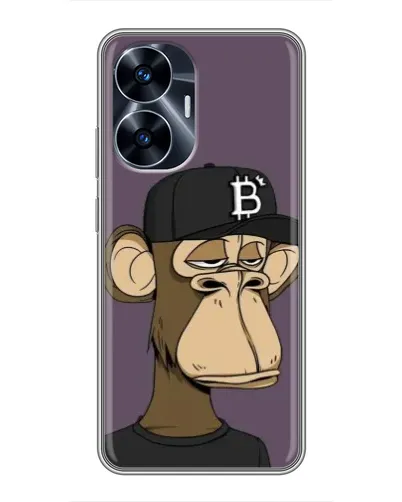 Чехол для Realme C55 с картинкой «Bored Ape в кепке» Чехол для Realme C55 с картинкой «Bored Ape в кепке»