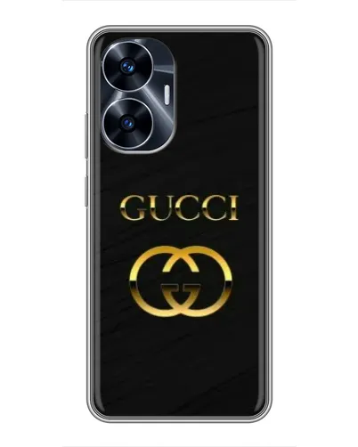 Чехол для Realme C55 с картинкой «Золотой логотип Gucci» Чехол для Realme C55 с картинкой «Золотой логотип Gucci»