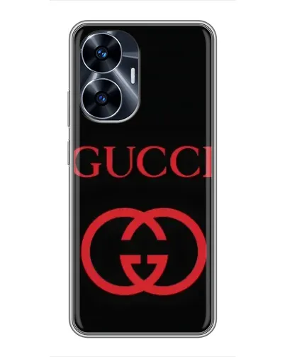 Чехол для Realme C55 с картинкой «Gucci — красный логотип» Чехол для Realme C55 с картинкой «Gucci — красный логотип»