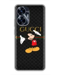 Чохол для Realme C55 з картинкою «Міккі Маус Gucci»