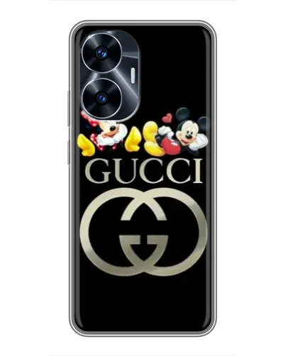 Чехол для Realme C55 с картинкой «Gucci — герои Disney» Чехол для Realme C55 с картинкой «Gucci — герои Disney»