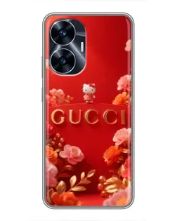 Чохол для Realme C55 з картинкою «Gucci — золотий сад»