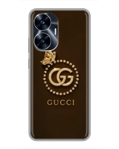 Чехол для Realme C55 с картинкой «Gucci — золотая бабочка» Чехол для Realme C55 с картинкой «Gucci — золотая бабочка»