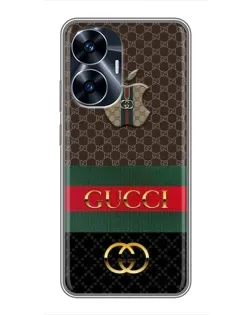 Чохол для Realme C55 з картинкою «Gucci — брендований десерт»