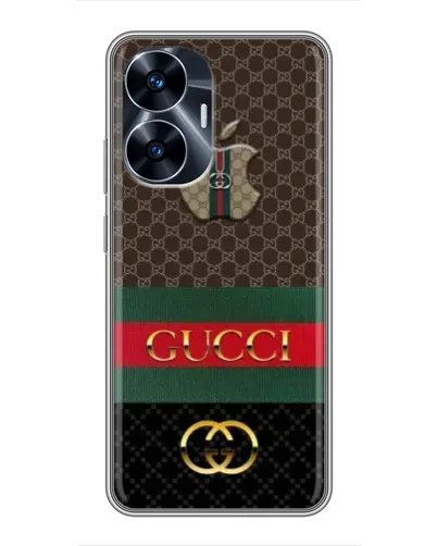 Чехол для Realme C55 с картинкой «Gucci — брендированный десерт» Чехол для Realme C55 с картинкой «Gucci — брендированный десерт»